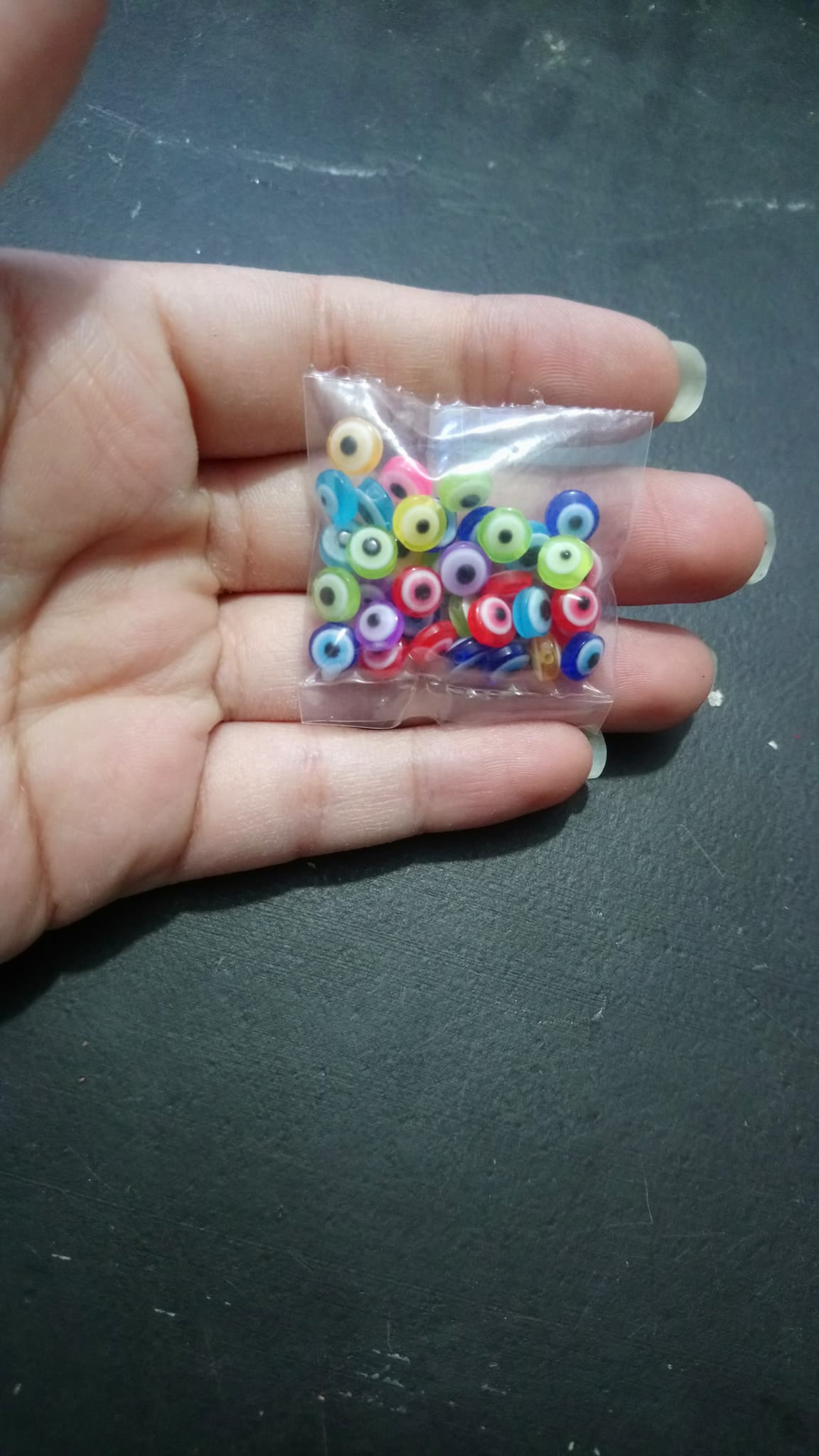 mini ojo turco con perforación