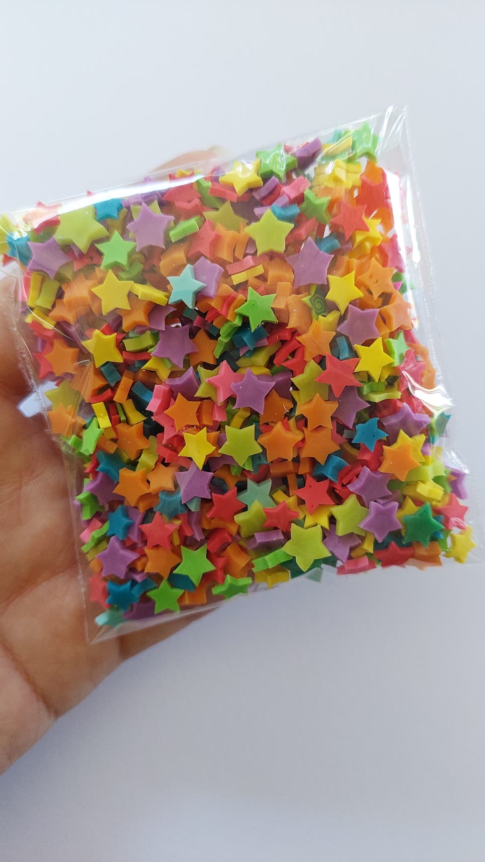 granillo falso estrellas de colores